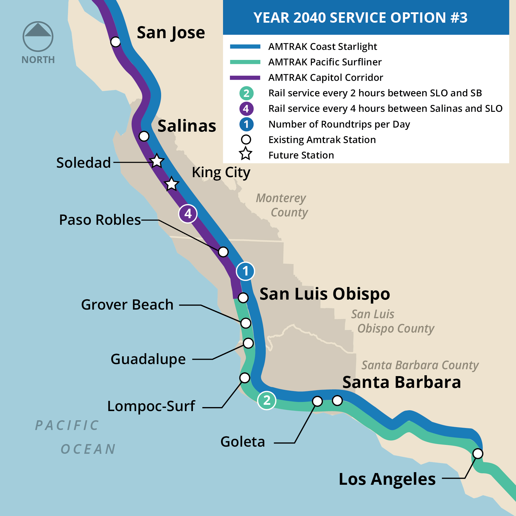 Option 3 service in 2040